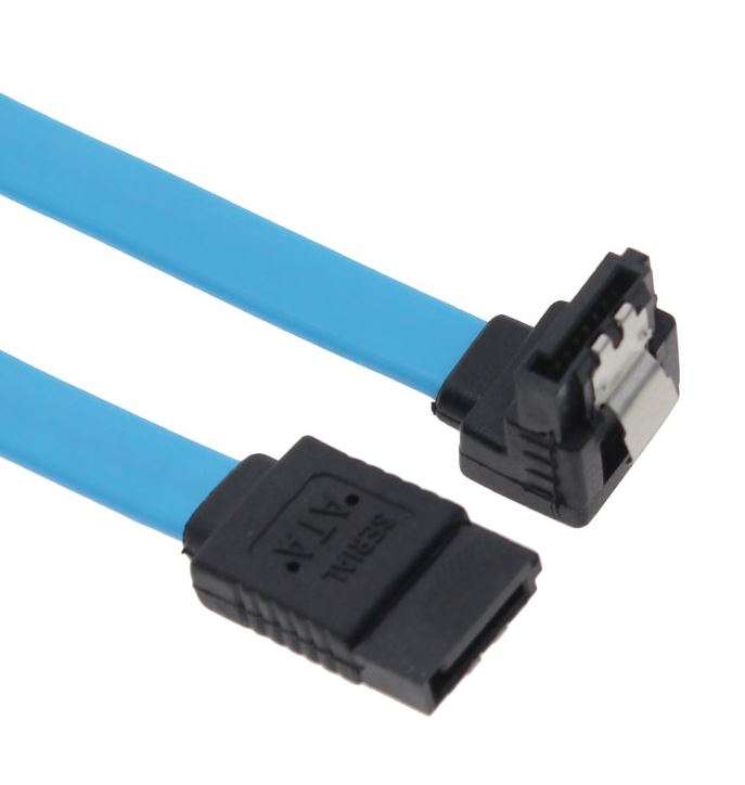 Astrotek SATA 3.0 Data Cable 50cm Male to Male 180 to 90 Degree with Metal Lock 26AWG Blue LS Astrotek SATA 3.0 Data Cable 50cm Male to Male 180 to 90 Degree with Metal Lock 26AWG Blue LS